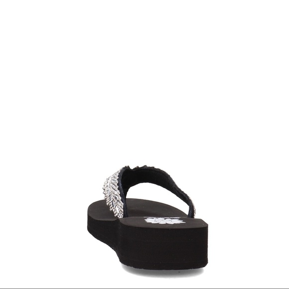 Yellow box flip flops Jillaine color clear medium width - Picture 5 of 7